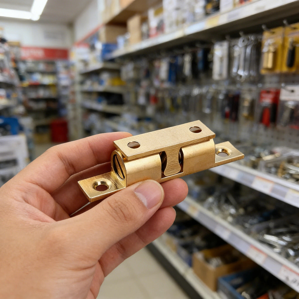 Brass Double Roller Spring Ball Catch Latch – Adjustable Cabinet