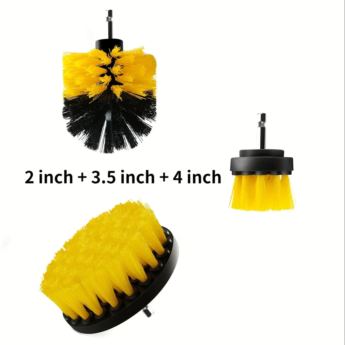 7-Piece Drill Brush Attachment Set with Extension Pole