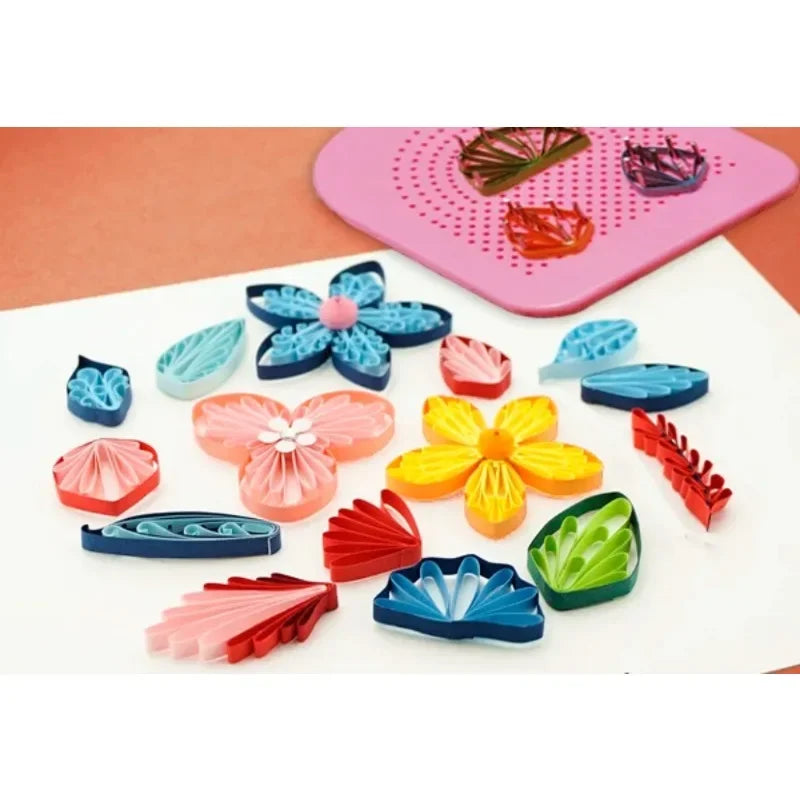 Paper Quilling Board Tool – DIY Grid Guide with 20 Needles