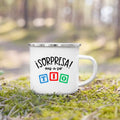 Pregnancy Announcement Enamel Mug – Family Surprise Gift