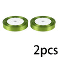 2-Pack 12mm Satin Ribbon | 25 Yards Gift, Craft & Décor