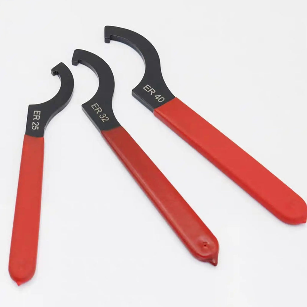 C Hook Spanner Wrench – Carbon Steel ER40 Collet Chuck Tool