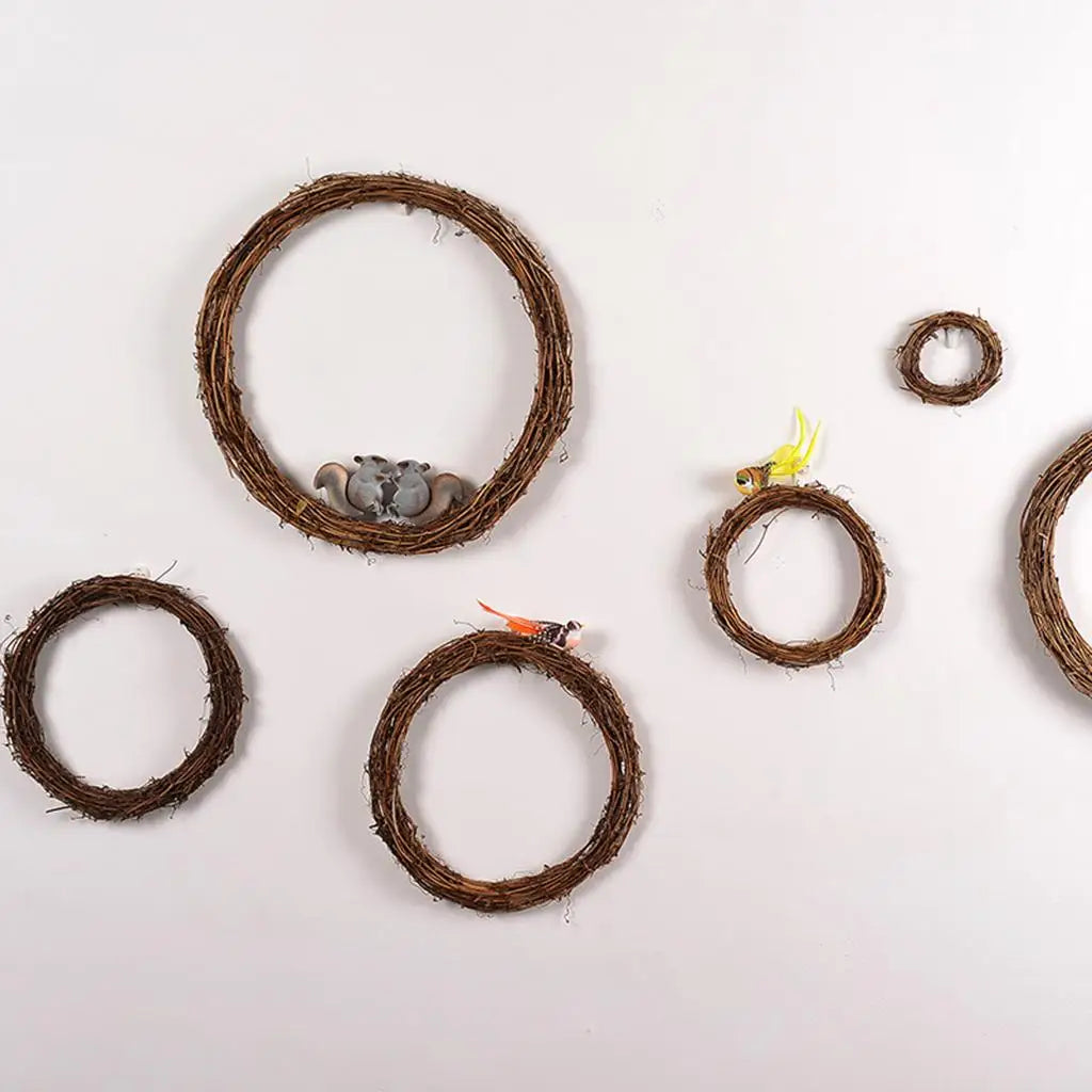 Rattan Grapevine Wreath – Round, Heart & Star DIY Craft Base