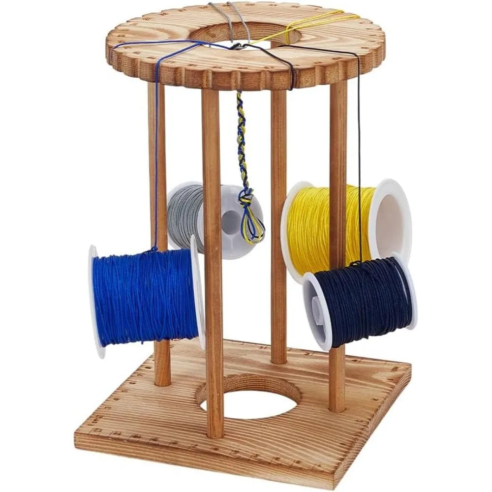 Wooden Kumihimo Marudai Disk Kit – 32-Slot DIY Braiding Set