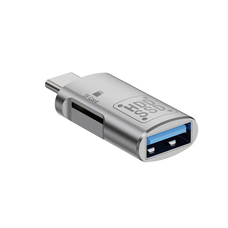 USB-C Micro SD TF Card Reader with PD Charging | 5Gbps 2TB