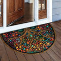 Lemon Semicircular Welcome Mat – Anti-Slip Half-Round Doormat