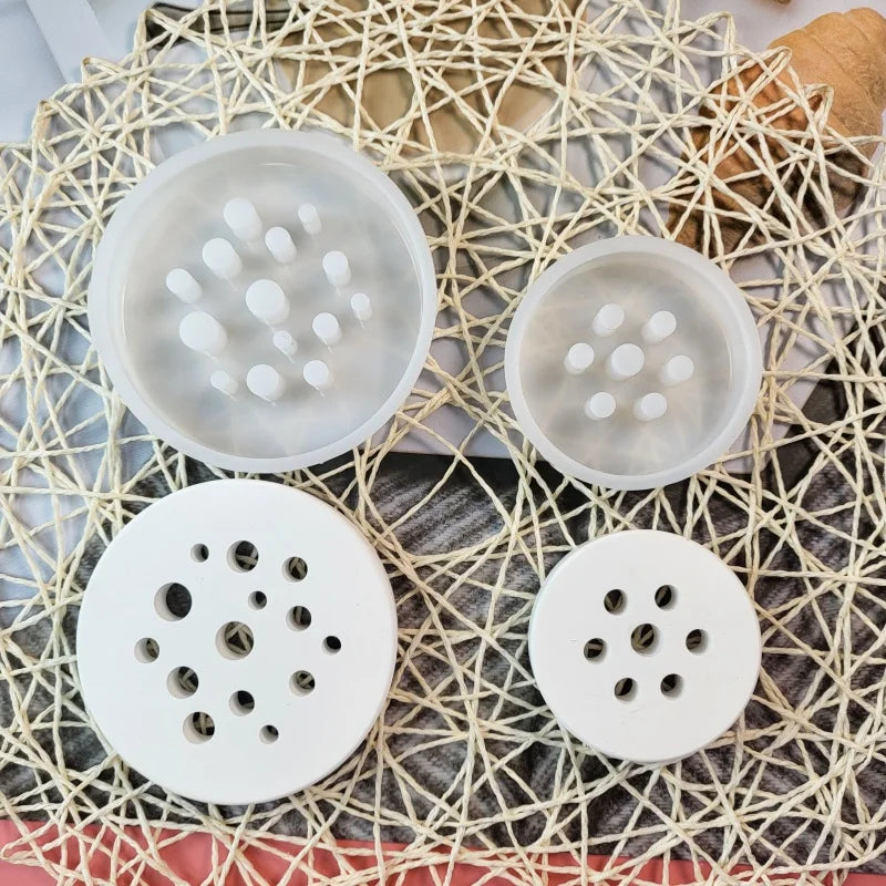 Honeycomb Round Silicone Mold – Plaster Cement & DIY Crafts