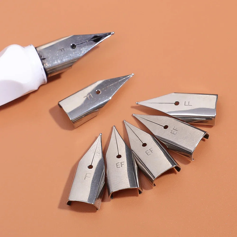 Fountain Pen Replacement Nibs EF 0.38mm & F 0.5mm – 5/10/20 Pack