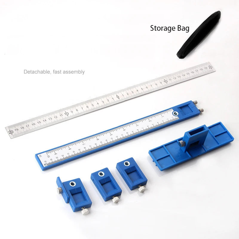 Adjustable Woodworking Drill Guide & Hole Locator Positioner
