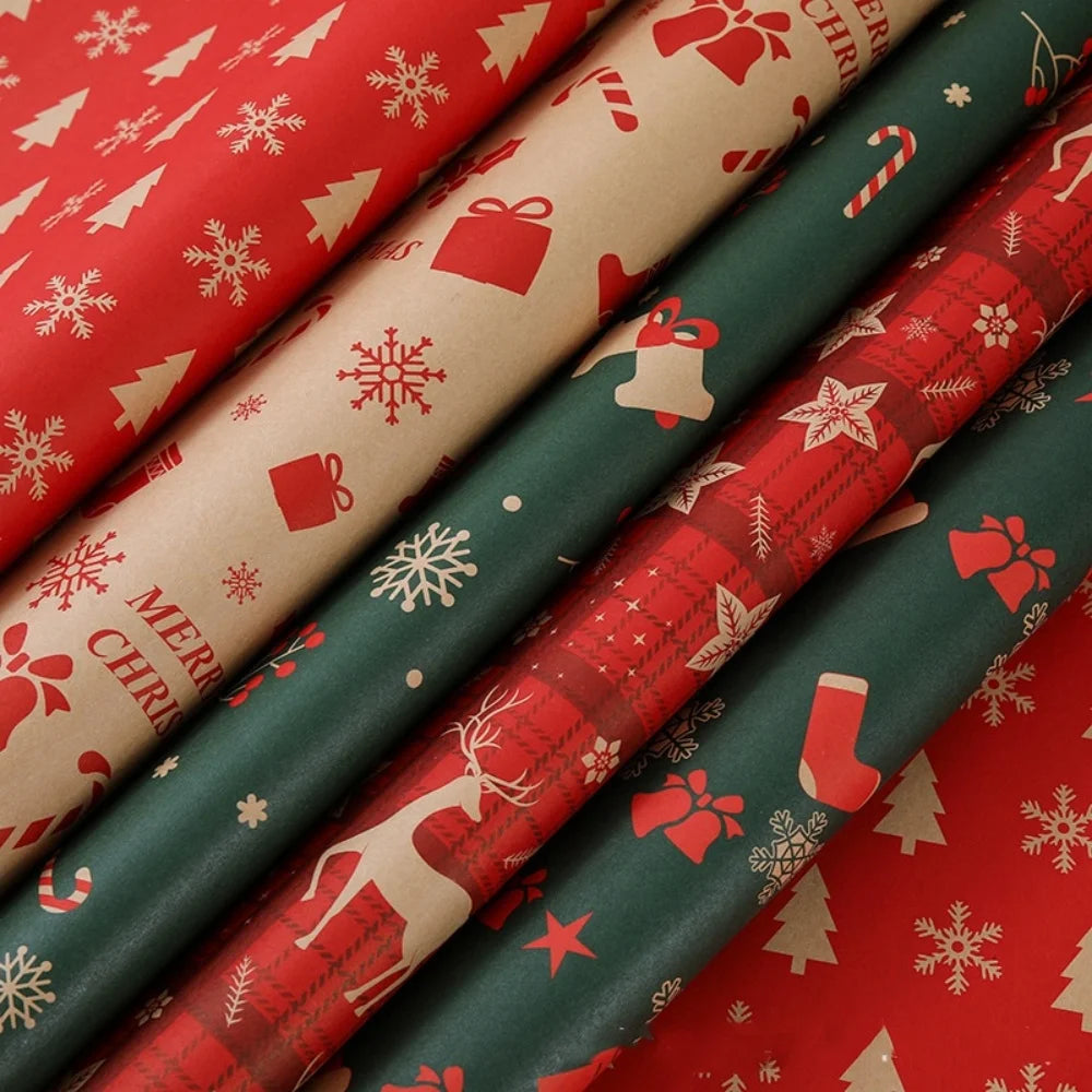 Christmas Gift Wrapping Paper 50x74cm – Festive Holiday Wrap