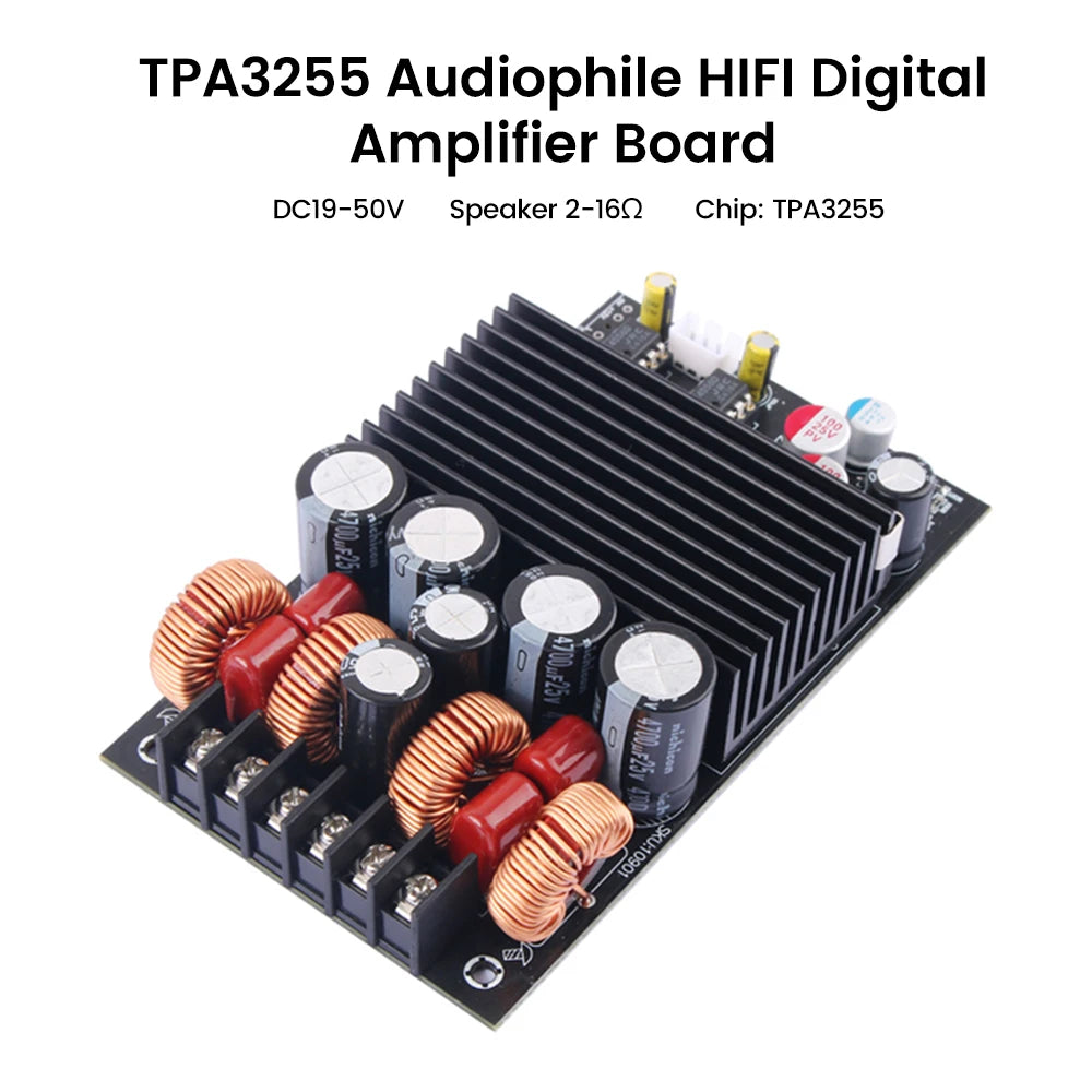 TPA3255 300W Dual-Channel Hi-Fi Digital Amplifier Board