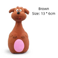 Cartoon Squeaky Latex Dog Toy – Elephant, Cow & Brown Designs