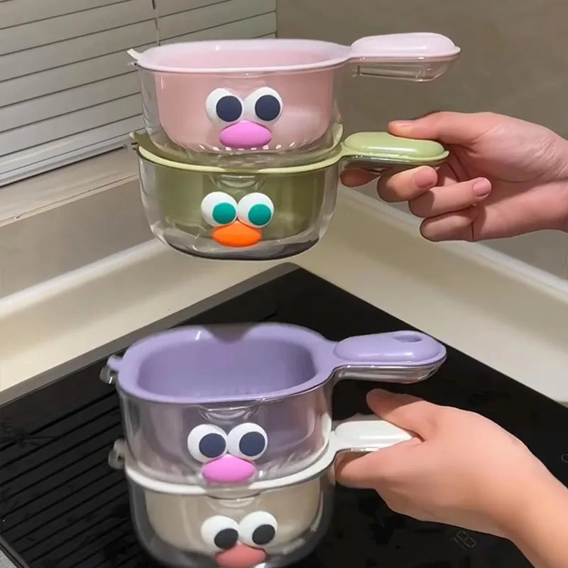 Double-Layer Hanging Fruit Drain Basket | Food-Grade Kitchen