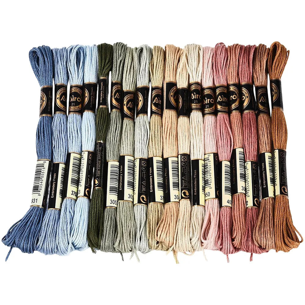 Segment Dyed Polyester Embroidery Thread Set – 18 Colors