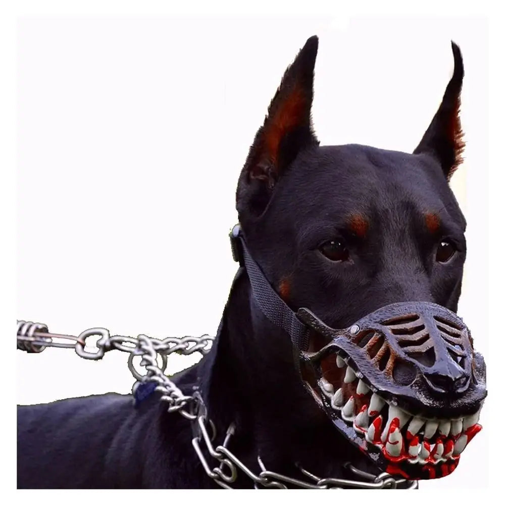 Scary Dog Muzzle Costume – Latex Halloween Monster Mask