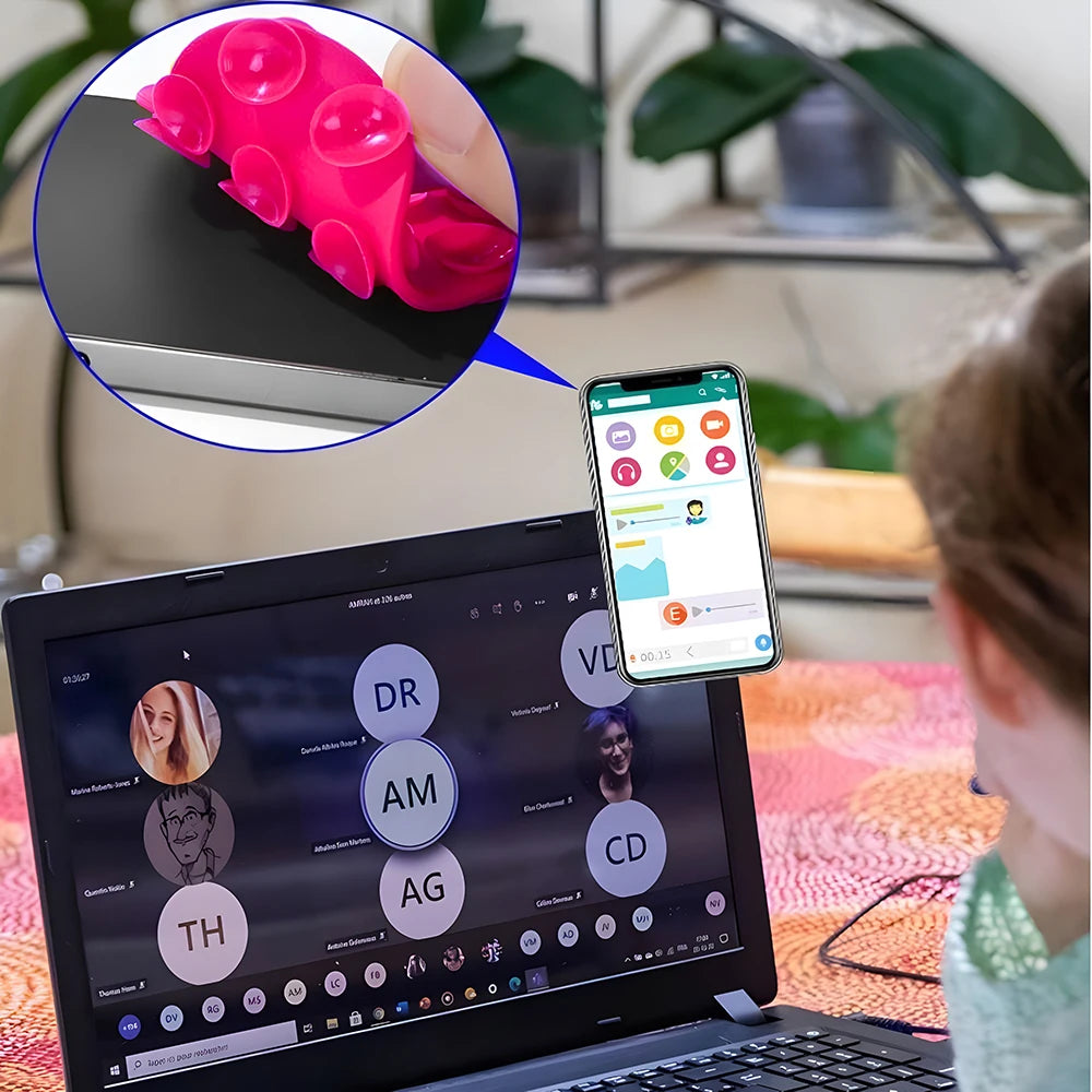 Heart-Shaped Silicone Suction Cup Phone Holder | Anti-Slip