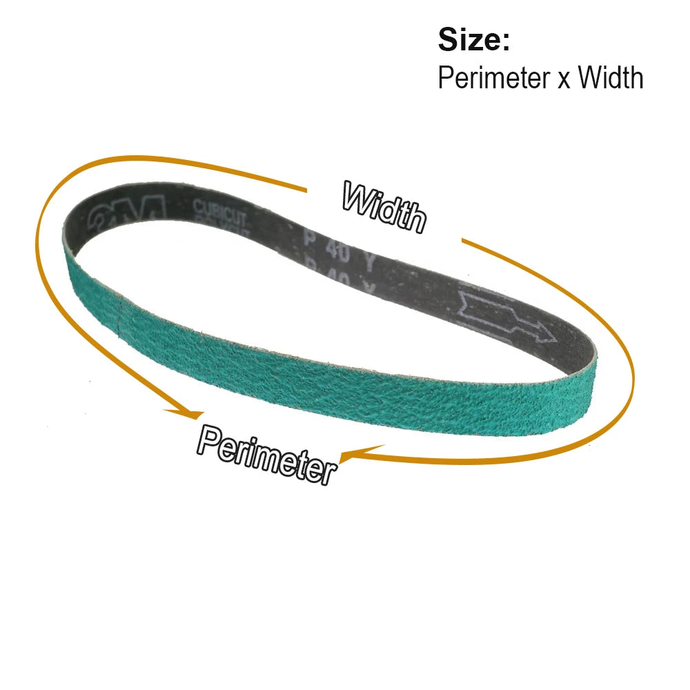 4-Pack Zirconia Sanding Belts 1"×30" for Knife Blade Grinding