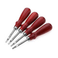 Leather Edge Beveler Skiving Tool – Beech Wood & Steel