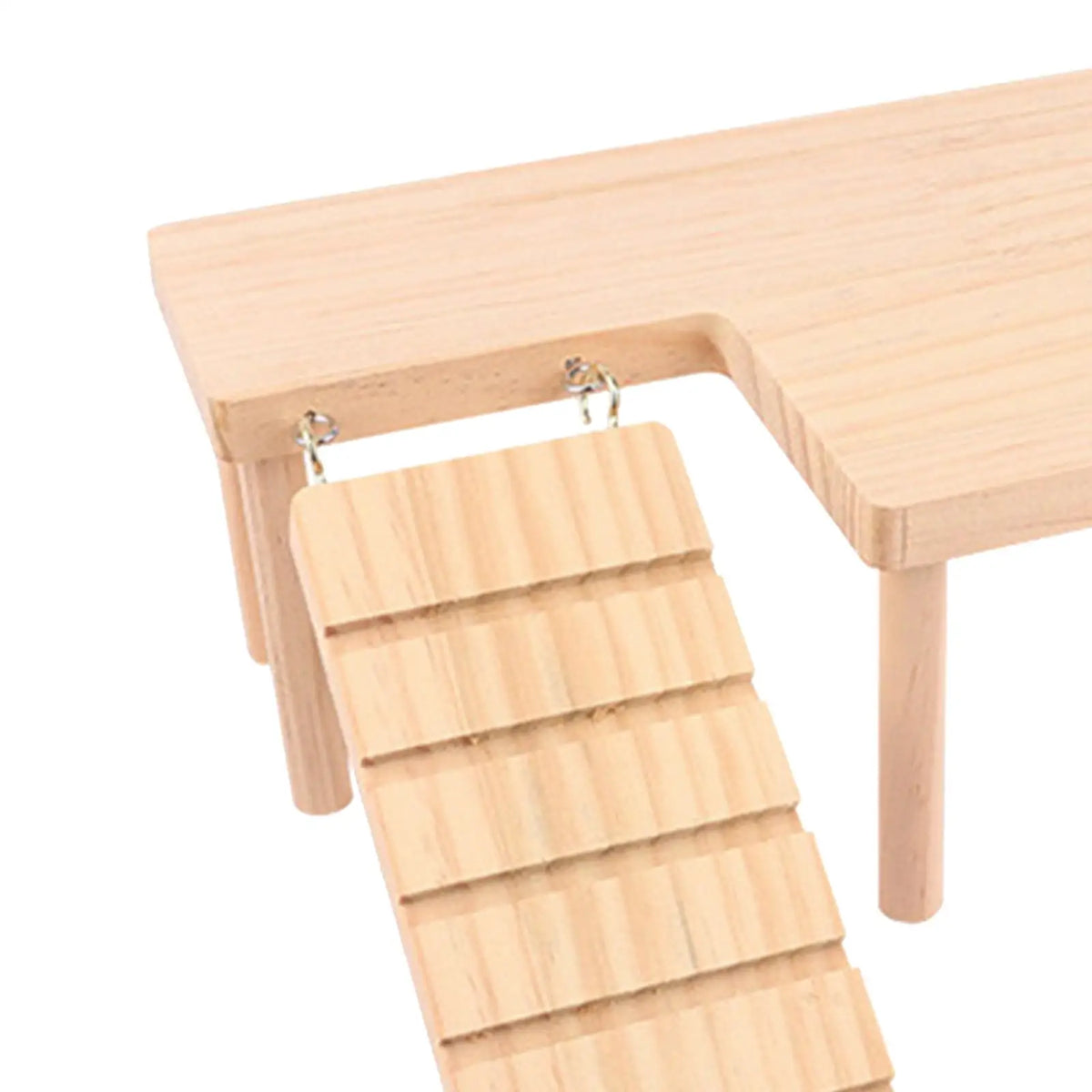 Wooden Hamster Climbing Platform with Ladder | Small Pet Toy
