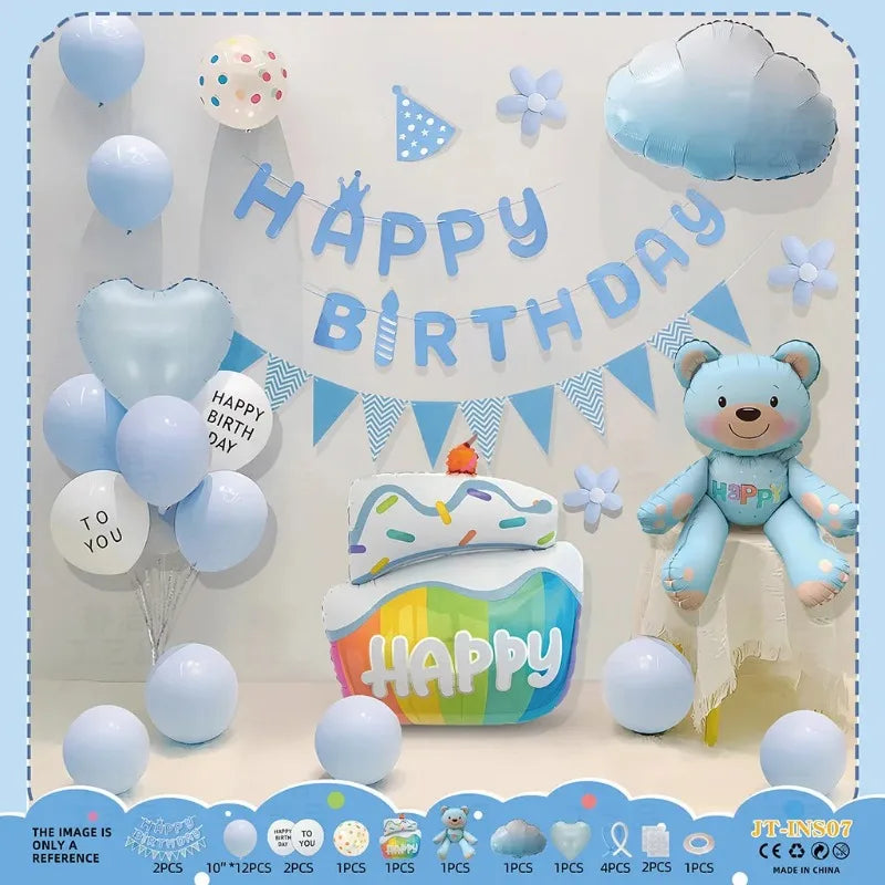 Kids Birthday Balloon Decoration Set – Boys & Girls Party