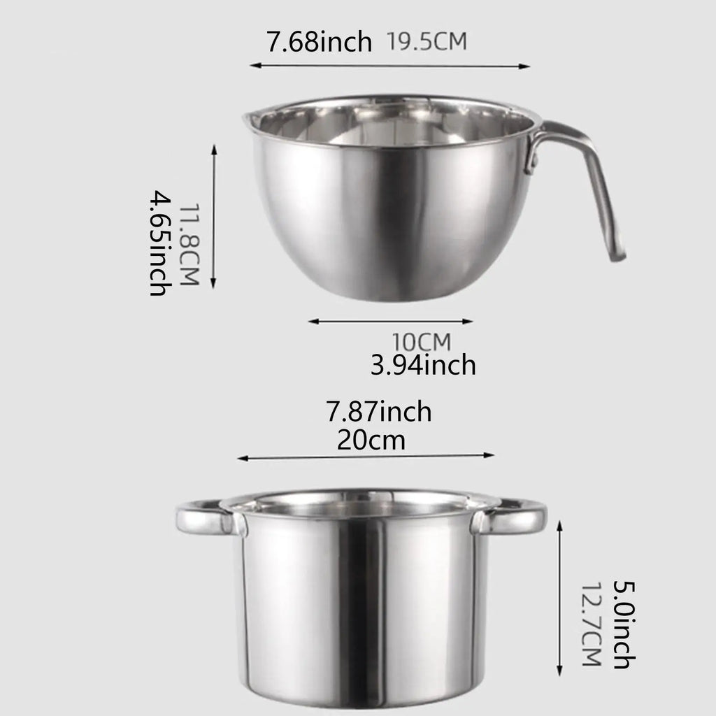 Stainless Steel Double Boiler Pot & Melting Bowl | Kesoto