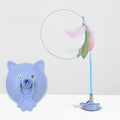 Cat Suction Cup Feather Toy – Self-Play Kitten Entertainer