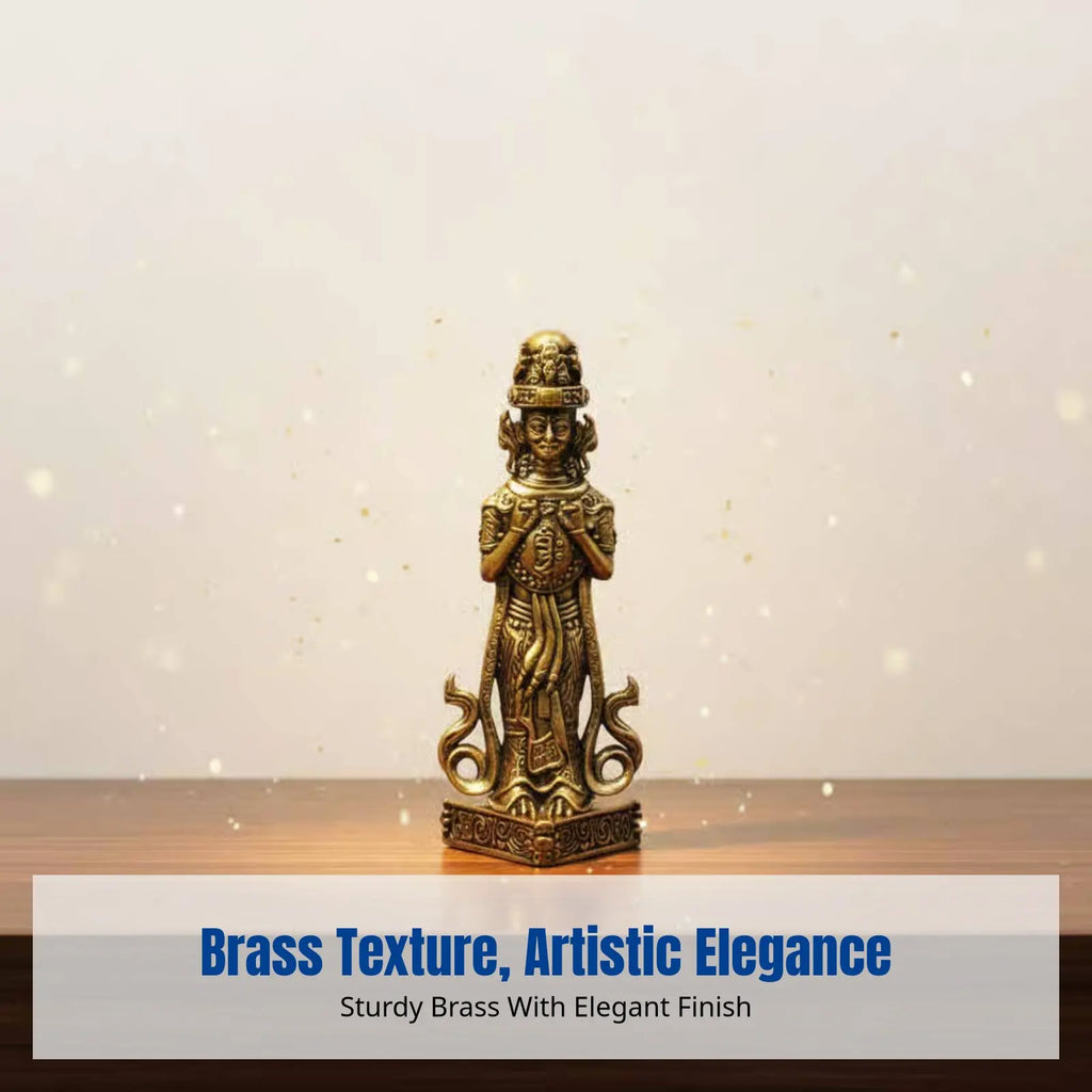 Brass Zaki Lhamo Buddha Statue | Tibetan Deity Figurine