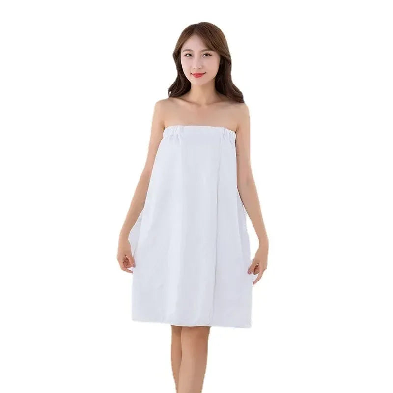 Microfiber Wearable Bath Towel Wrap – Thick Sauna Bathrobe