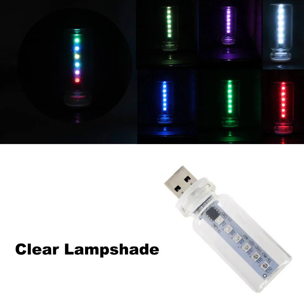USB LED Flame Candle Ambient Light – Car & Home Décor
