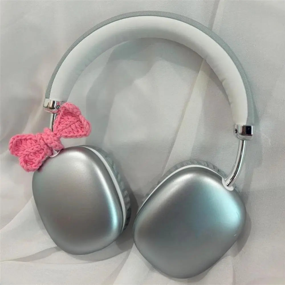 Hand-Knitted Crochet Leaf Bookmark & Headphone Décor