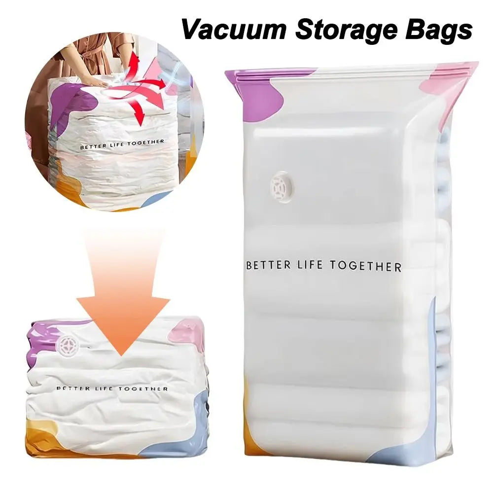 XL No-Pump Vacuum Storage Bags – Space-Saving Compression