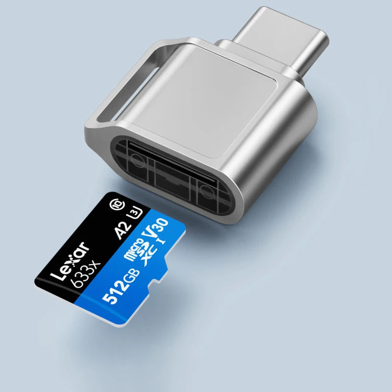 USB-C to Micro SD Card Reader Adapter | Phone Tablet Laptop