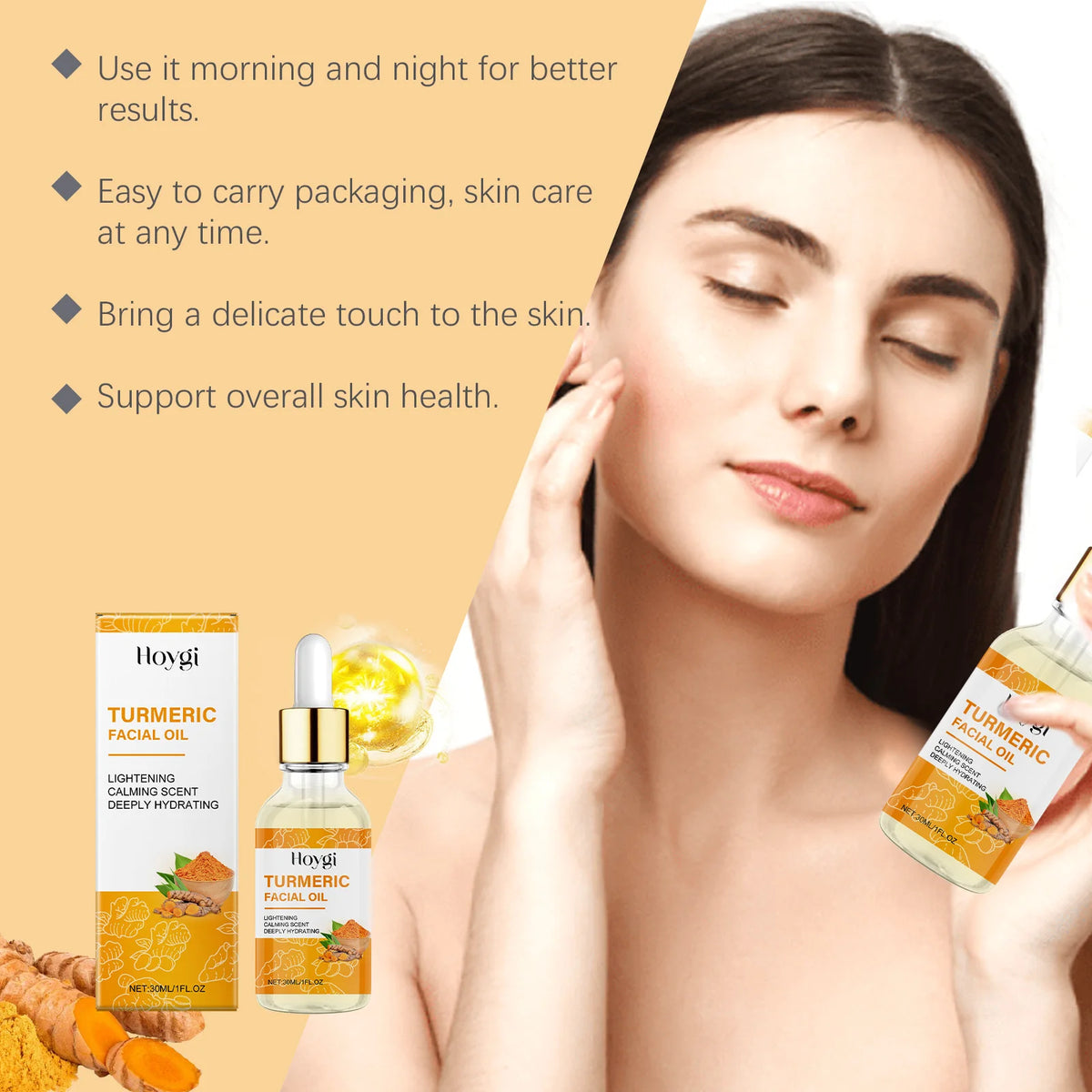 Hoygi Turmeric Facial Skincare – Soap, Cream & Essential Oil