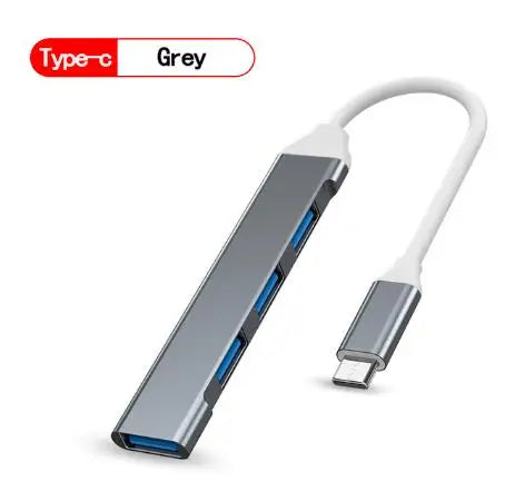 USB 3.0 Hub 4-Port Type-C Splitter 5Gbps | Multiport Adapter