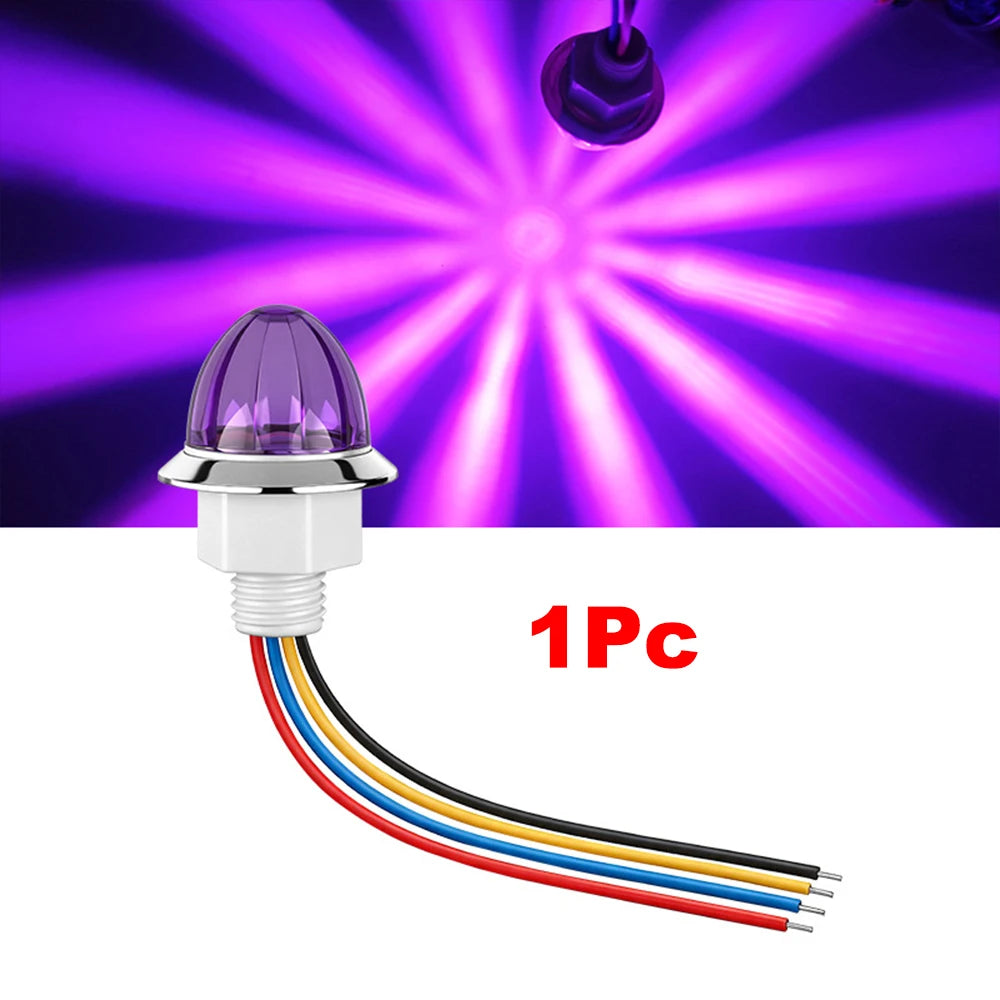 LED Side Marker Lights 12V–24V for Truck Trailer Van | 1–2 Pack