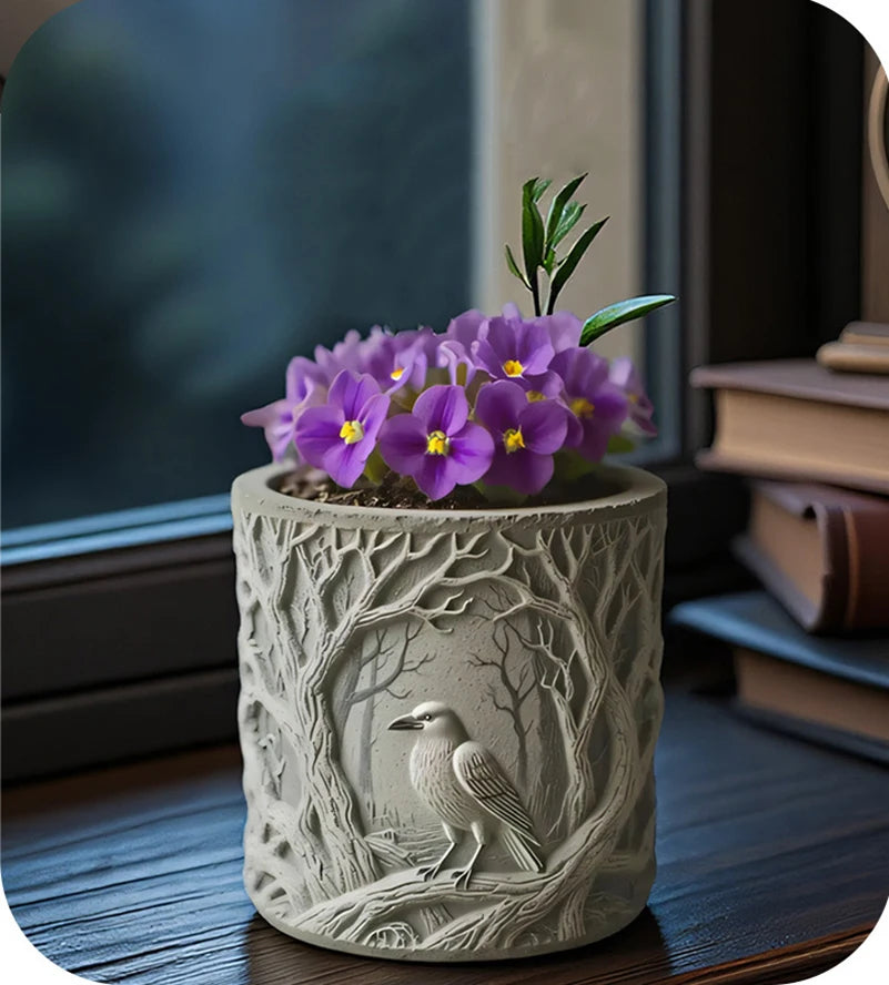 Raven Perch Silicone Mold – DIY Resin Candle & Vase Casting