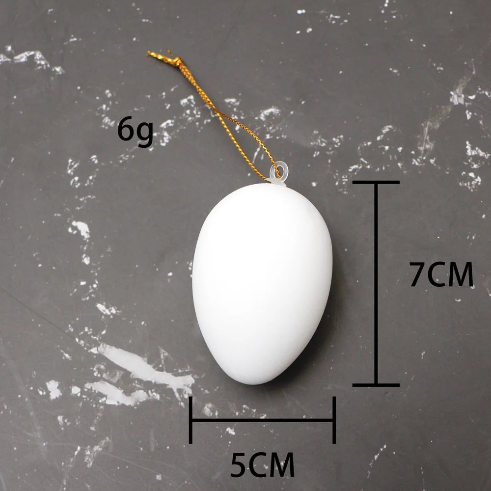 White Foam Easter Eggs DIY Craft Decoration 3–8cm | 1pc