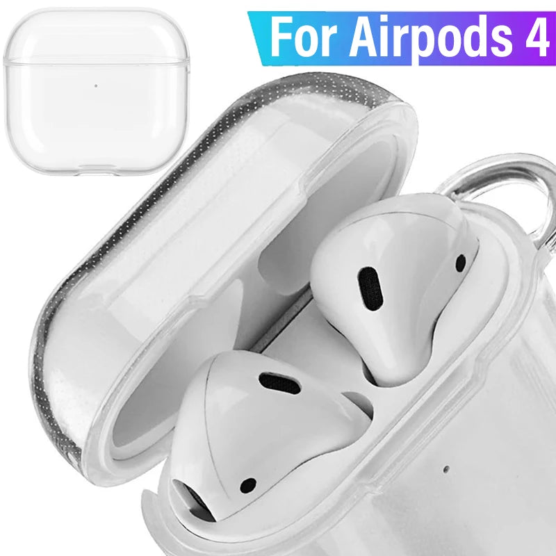AirPods 4 Frosted Transparent TPU Shockproof Case Cover