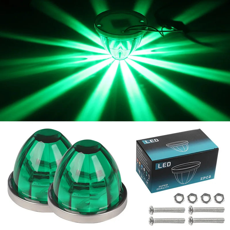 LED Side Marker Lights 12V–24V for Truck Trailer Van | 1–2 Pack