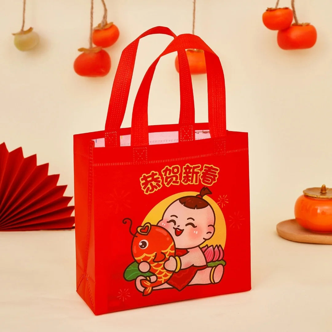 Non-Woven New Year Gift Bag – Fortune Printed Tote