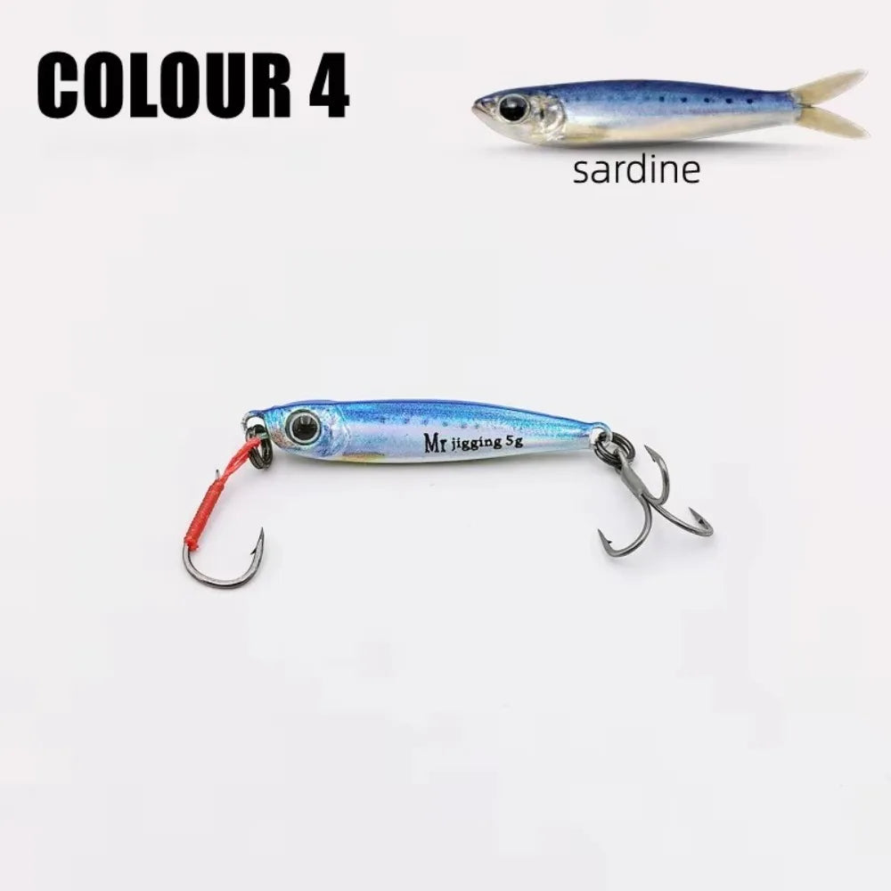 Micro Jig Fishing Lures 1.5g/3g/5g – 3D Bionic Spoon Bait