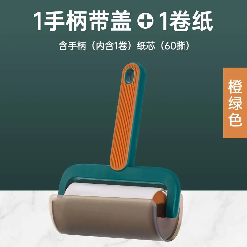 Reusable Lint Roller with Cover – 60 Sheets, 10cm Wide