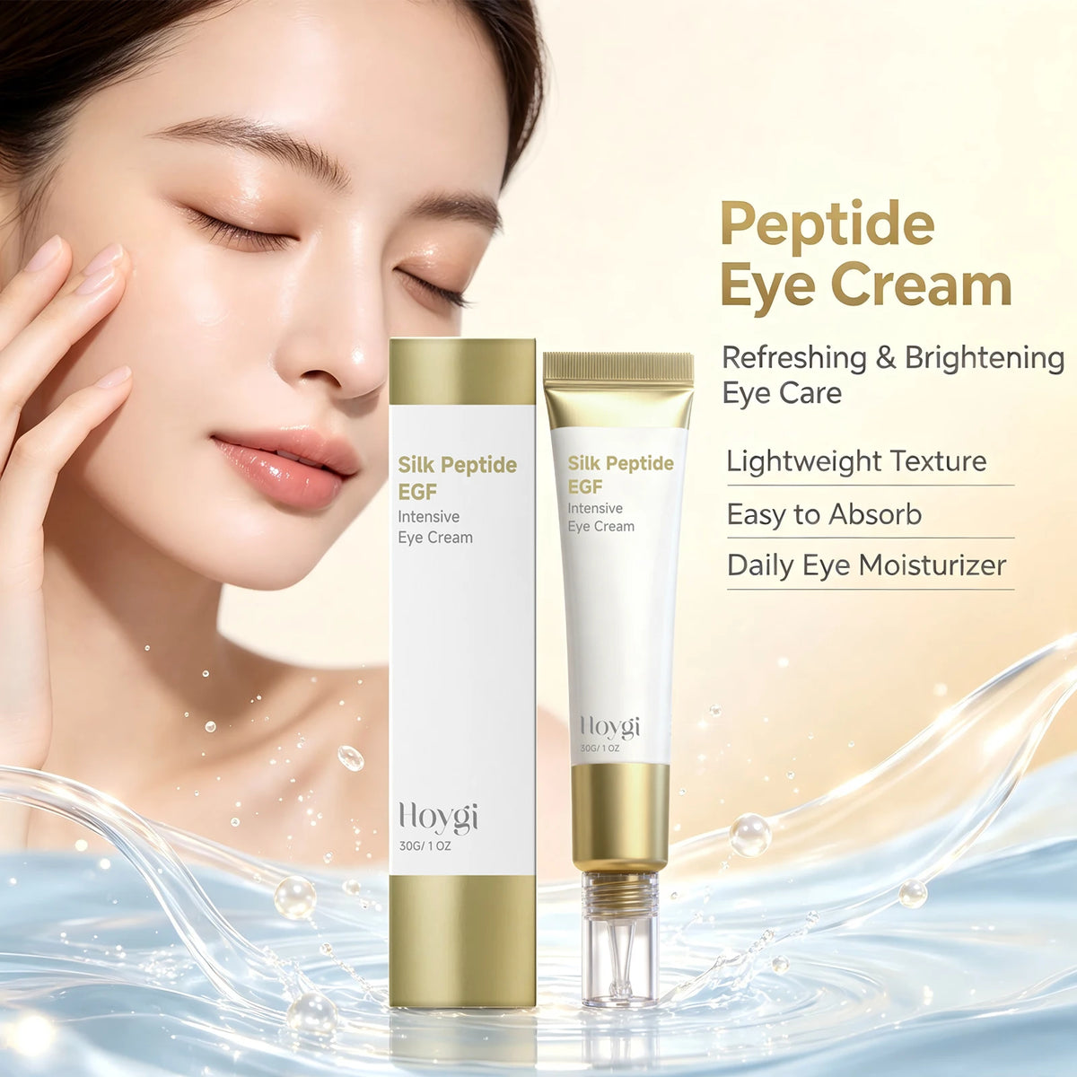 Hoygi Peptide Eye Cream – Brighten, Hydrate & Smooth