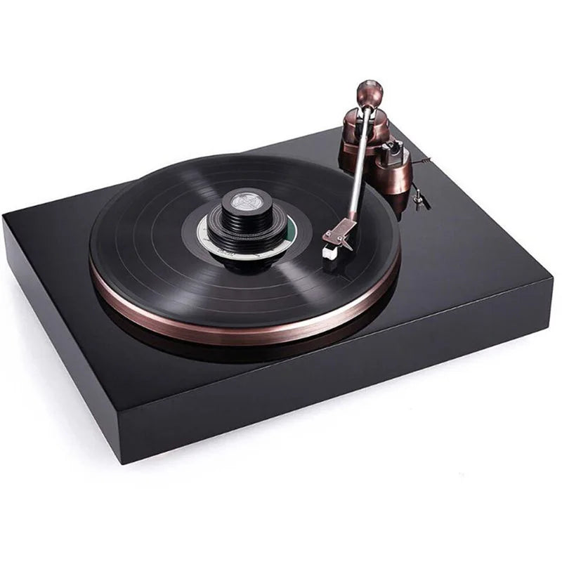 Aluminum LP Vinyl Record Stabilizer with Bubble Level | 33/45 RPM