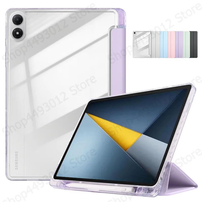 Poco Pad M1 & Redmi Pad 2 Pro Case – Trifold PU Leather Stand