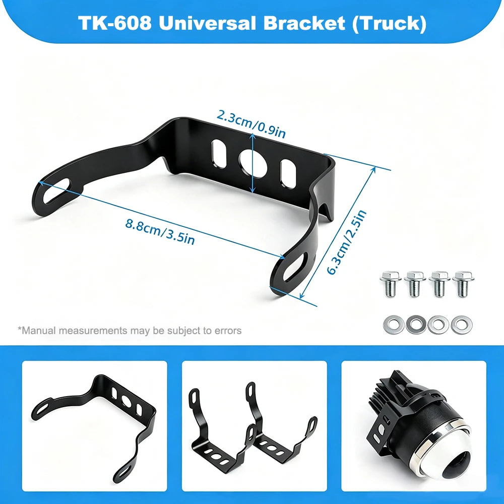 2PCS 3" Projector Lens Fog Light Retrofit Bracket for Toyota