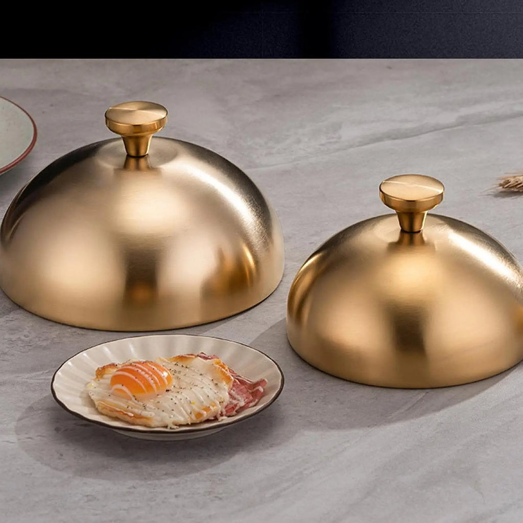 Stainless Steel Cheese Melting Dome | BBQ Burger Grill Lid