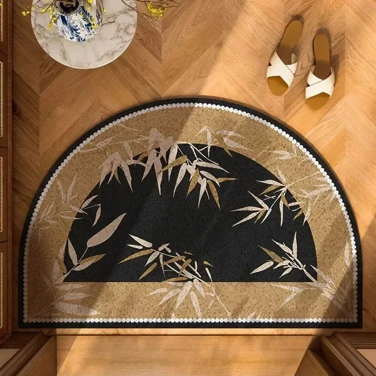 Semi-Circular Anti-Slip Doormat – Indoor & Outdoor Floor Mat