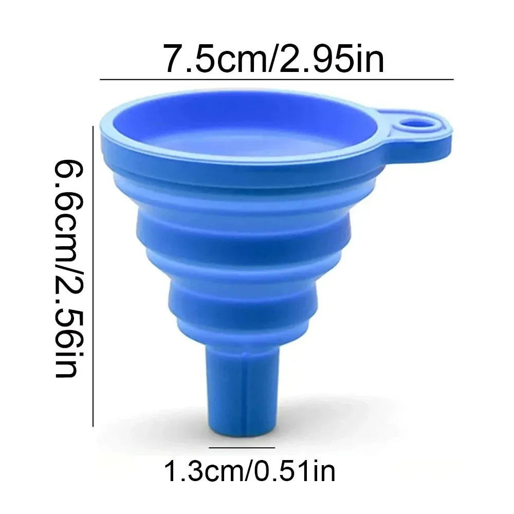 Foldable Silicone Car Funnel – Universal Oil & Fluid Pouring Tool