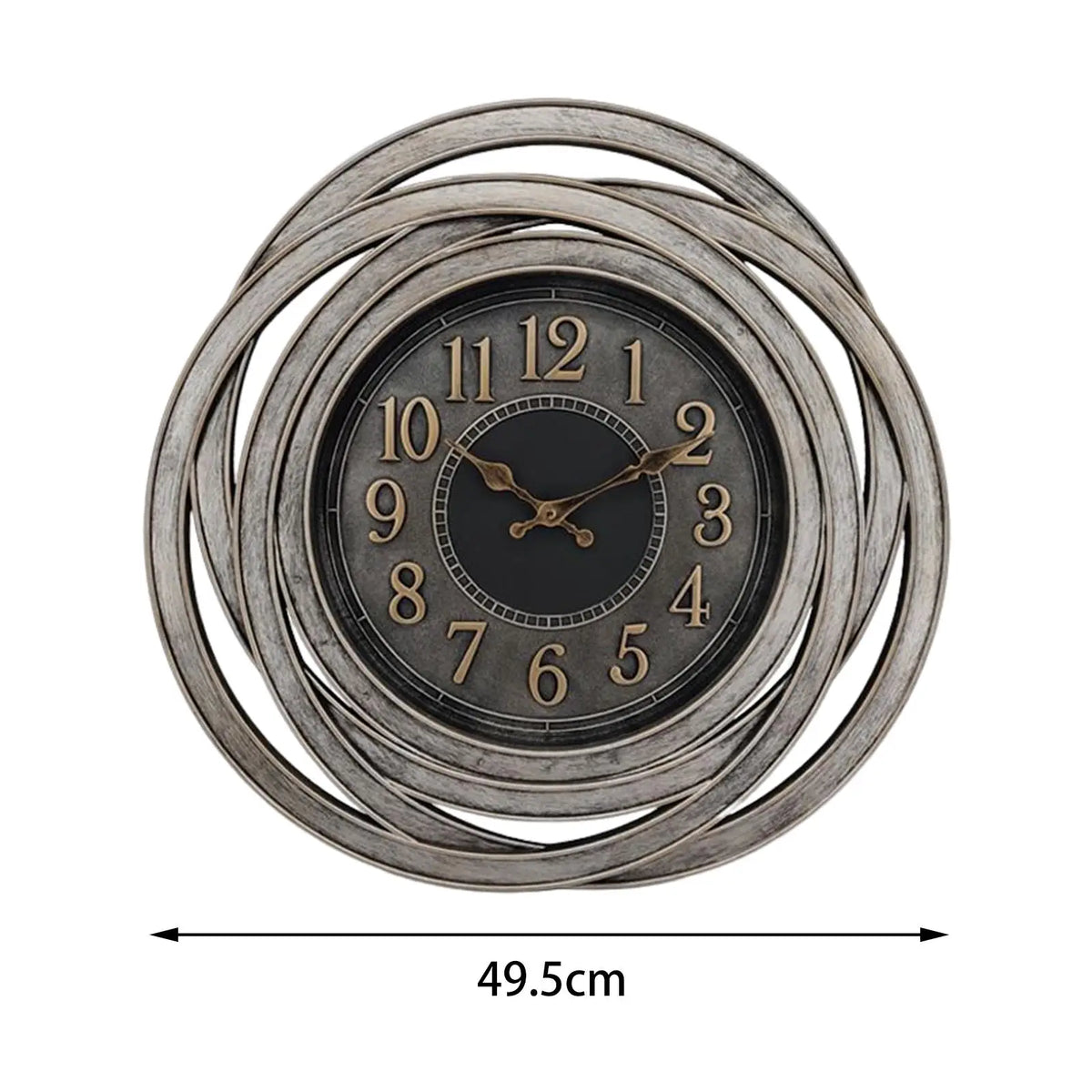 MagiDeal 20" Waterproof Outdoor Wall Clock – Silent & Large
